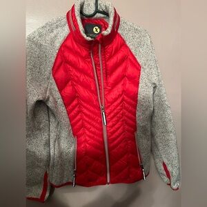 Version Red and Gray Jacket with Zipper Details Size M Pre Owned
